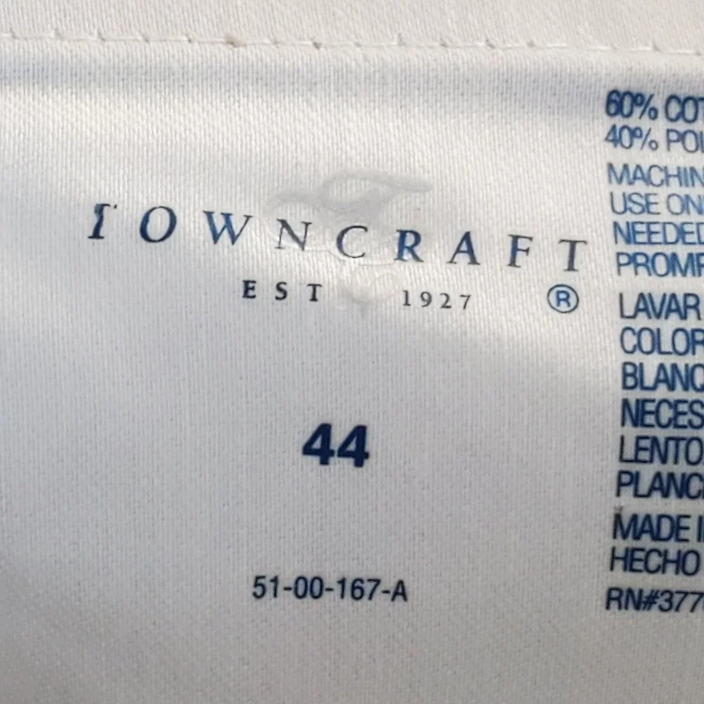 TownCraft Men's Chino Shorts Tan Size 44 Actually Measures 43 Elastic Back NWTGS